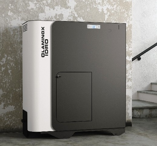 Cazan peleţi multicombustibil cu autocuratare Termoboiler Maxi 45kW (Solar) Matic (cu productie de ACM)