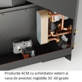Cazan peleţi Termoboiler Clasic 24 kW (Solar) Matic (cu productie de ACM)